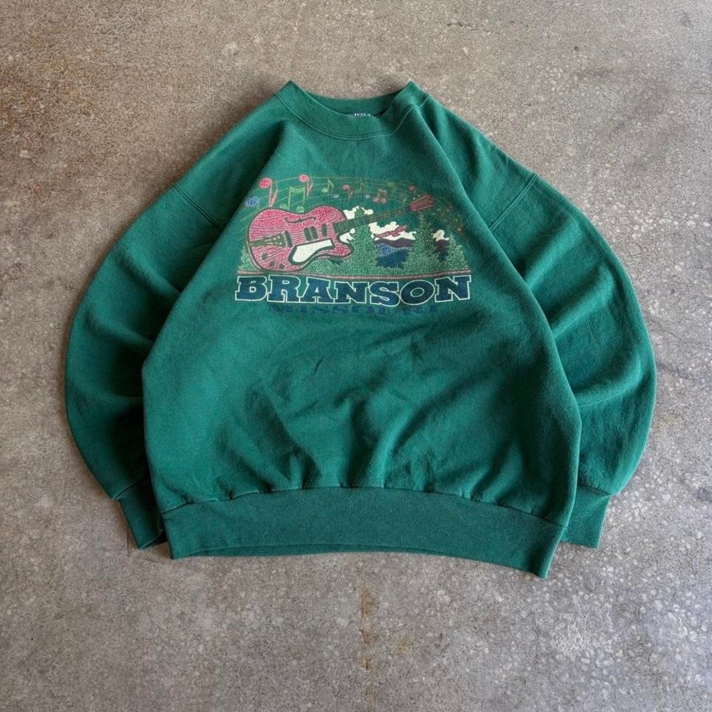 90s‎ branson missouri green graphic crewneck